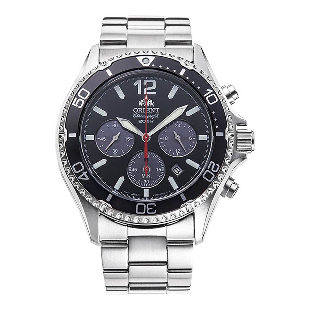 Orient Mako Solar Powered RA-TX0202B10B Herrenuhr Chronograph-0
