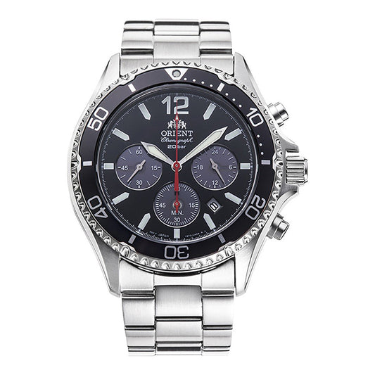 Orient Mako Solar Powered RA-TX0202B10B Herrenuhr Chronograph-0