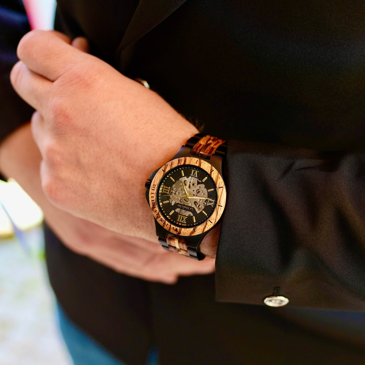 Watch Notterdam, automatic, zebrawood
