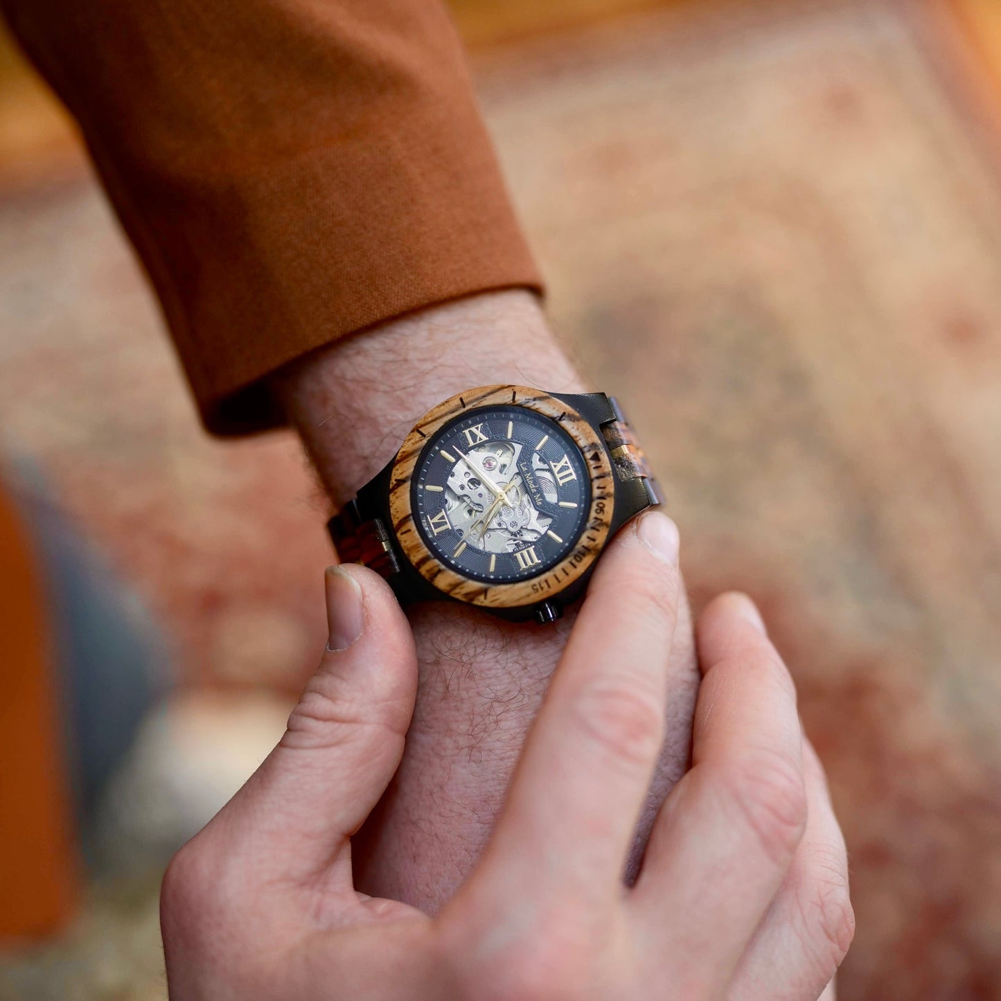 Watch Notterdam, automatic, zebrawood