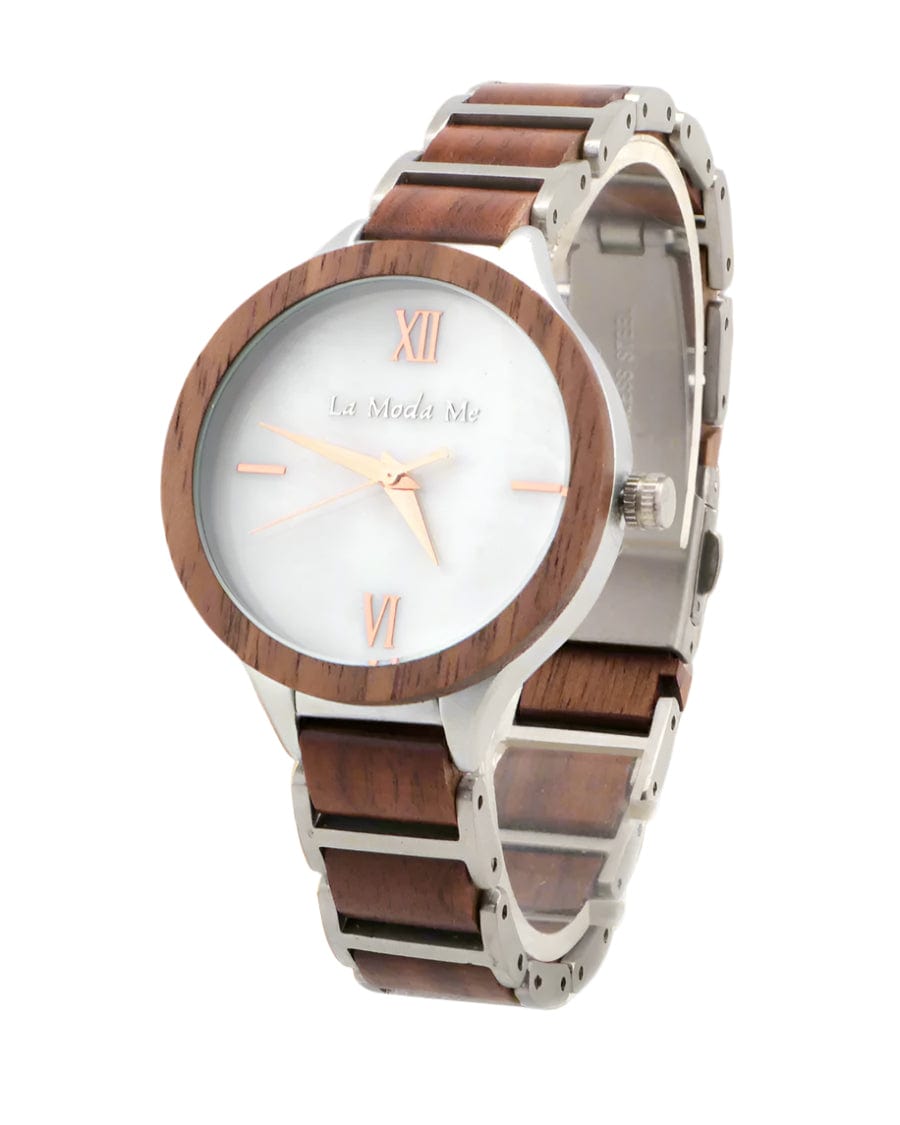 Watch Vita, elegant, walnut and alloy, feminin